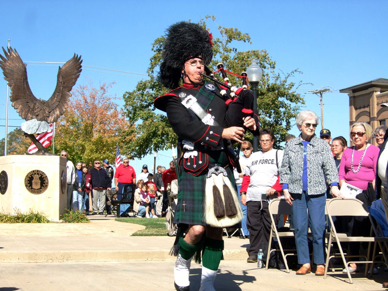 photo of Bagpiper performing